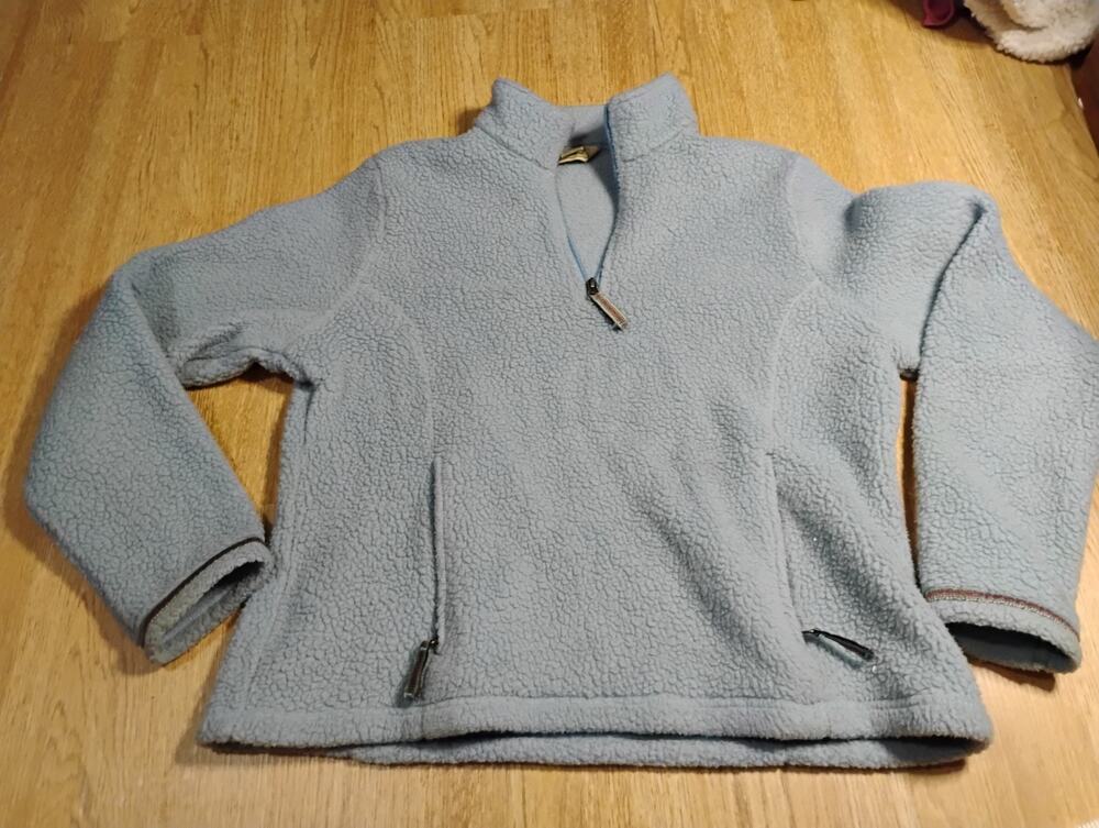 Vintage Misses L. L. Bean Sherpa Fleece Jacket Size L